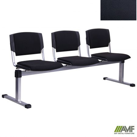 Стілець офісний AMF Призма-3 алюм Скаден чорний (369246)